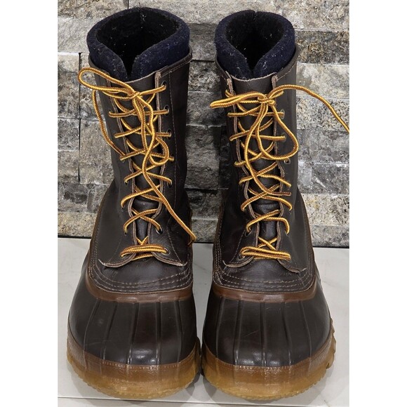 VTG LaCrosse Men's Duck Boot Waterproof Insulated Leather Work Winter Brown 12 - Picture 5 of 13